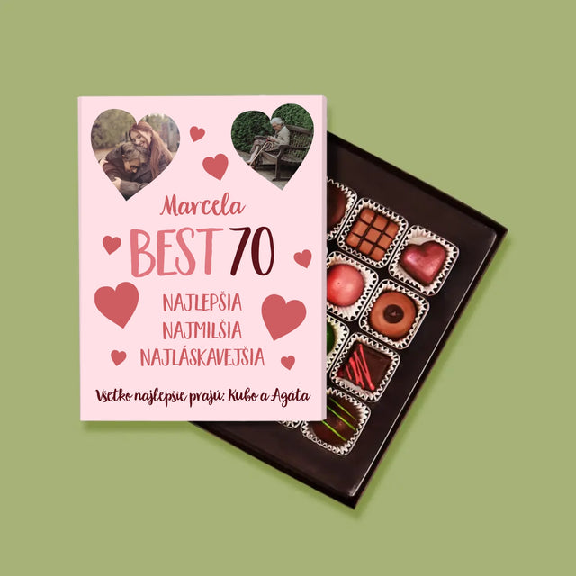 Fotokoláž: Best 70 - Pralinky