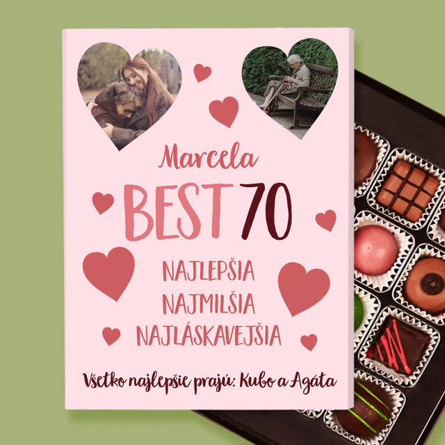 Fotokoláž: Best 70 - Pralinky