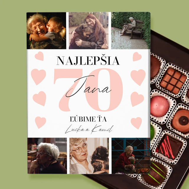 Fotokoláž: Najlepšia 70 - Pralinky