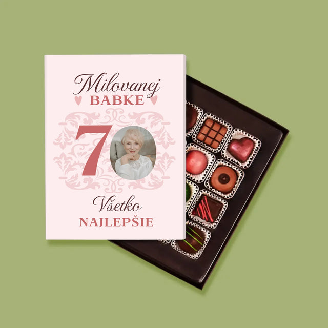 Fotografia A Podpis: Milovanej Babke, Všetko Najlepšie - Pralinky