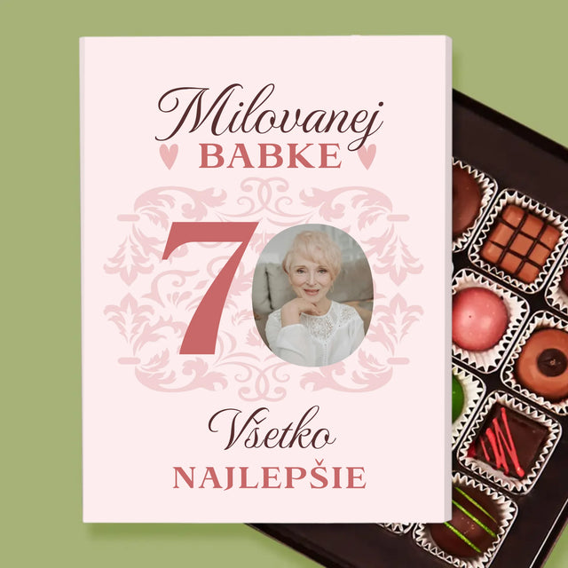Fotografia A Podpis: Milovanej Babke, Všetko Najlepšie - Pralinky