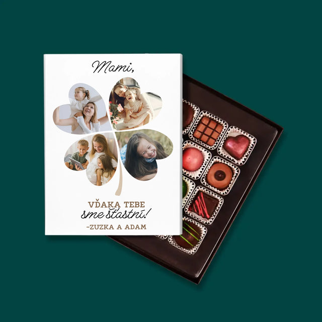 Fotokoláž: Mami, Vďaka Tebe Sme Šťastní! - Pralinky