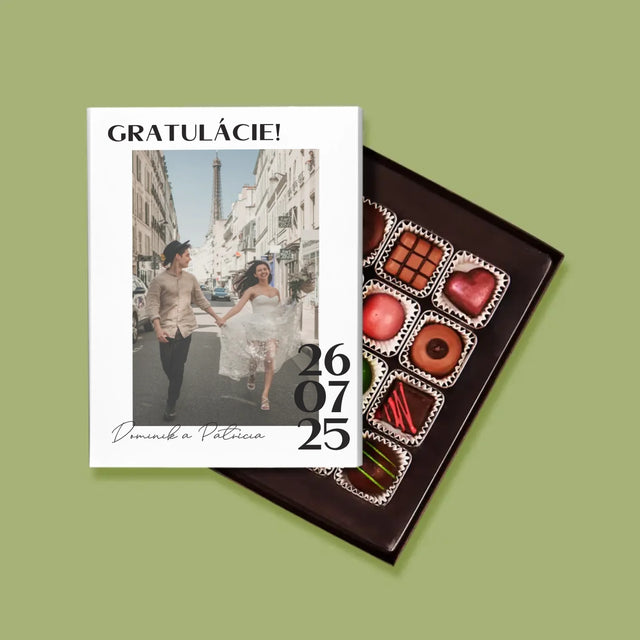 Fotografia A Podpis: Gratulácie K Svadbe - Pralinky