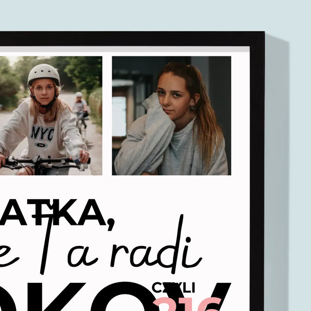 Fotokoláž: Máme Ťa Radi 18 Rokov - Zarámováná Tlač 30X40 (Vertikálne)