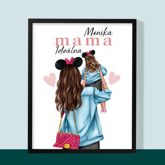 Tvorenie Postavy: Ideálna Mama - Zarámováná Tlač 30X40 (Vertikálne)