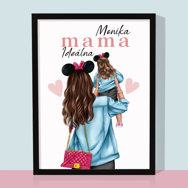 Tvorenie Postavy: Ideálna Mama - Zarámováná Tlač 30X40 (Vertikálne)