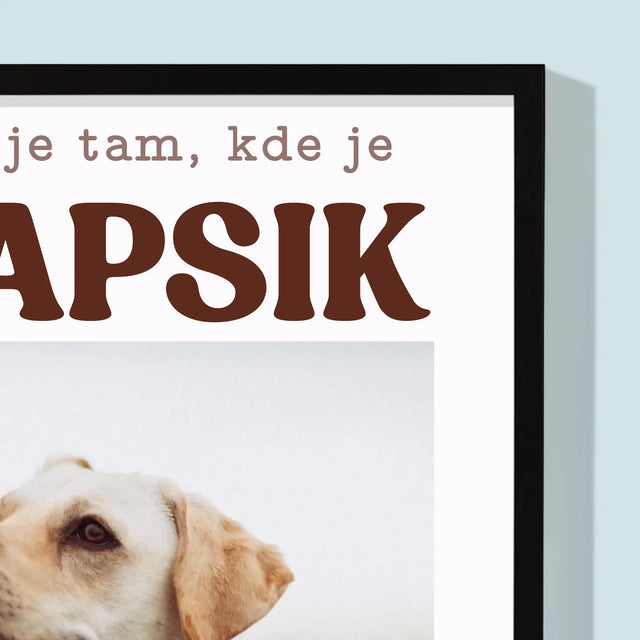 Fotografia A Podpis: Narodenie Psíka - Zarámováná Tlač 30X40 (Vertikálne)
