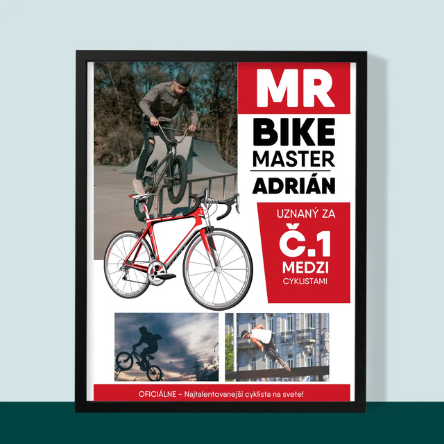 Obálka Časopisu: Mr Bike Master - Zarámováná Tlač 30X40 (Vertikálne)