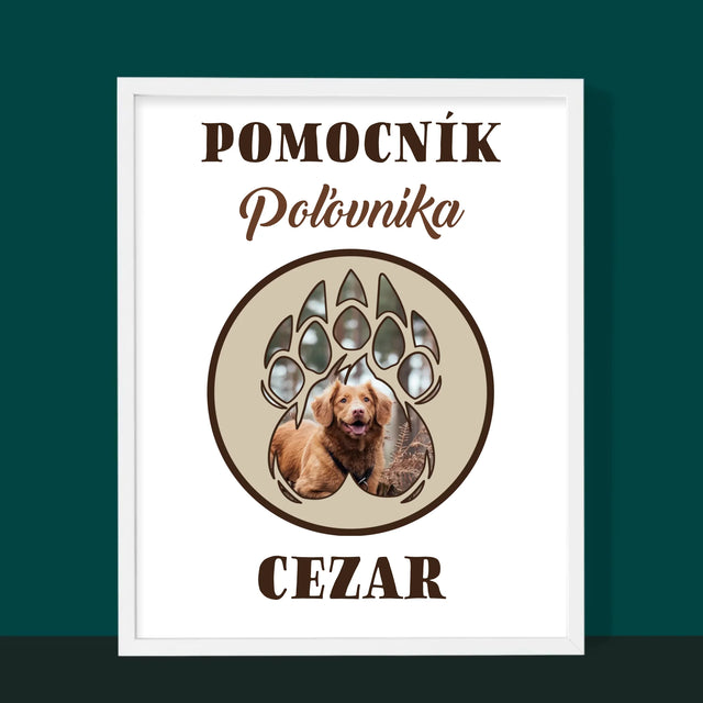 Tvar Z Fotografií: Pomocník Poľovníka - Zarámováná Tlač 30X40 (Vertikálne)