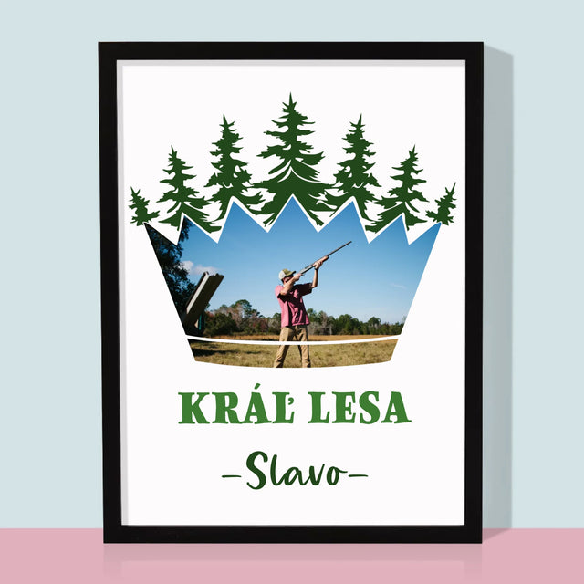 Tvar Z Fotografií: Kráľ Lesa - Zarámováná Tlač 30X40 (Vertikálne)