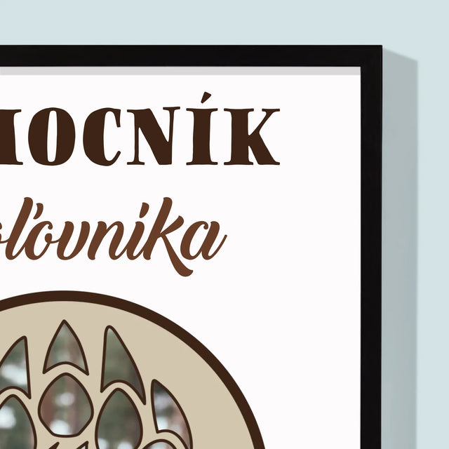 Tvar Z Fotografií: Pomocník Poľovníka - Zarámováná Tlač 30X40 (Vertikálne)