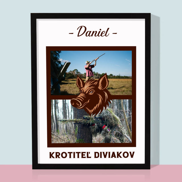 Fotokoláž: Krotiteľ Diviakov - Zarámováná Tlač 30X40 (Vertikálne)