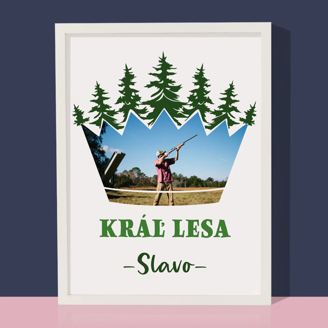 Tvar Z Fotografií: Kráľ Lesa - Zarámováná Tlač 30X40 (Vertikálne)