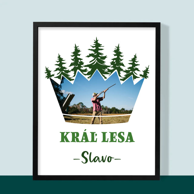 Tvar Z Fotografií: Kráľ Lesa - Zarámováná Tlač 30X40 (Vertikálne)