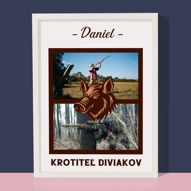Fotokoláž: Krotiteľ Diviakov - Zarámováná Tlač 30X40 (Vertikálne)