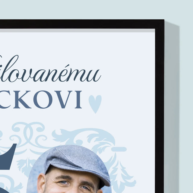 Fotografia A Podpis: Milovanému Ockovi K 50. Narodeninám - Zarámováná Tlač 30X40 (Vertikálne)