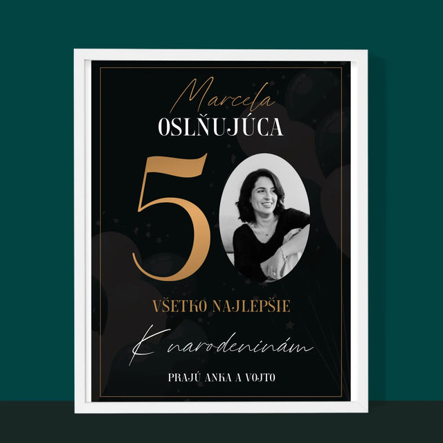 Fotografia A Podpis: Oslňujúca 50 - Zarámováná Tlač 30X40 (Vertikálne)