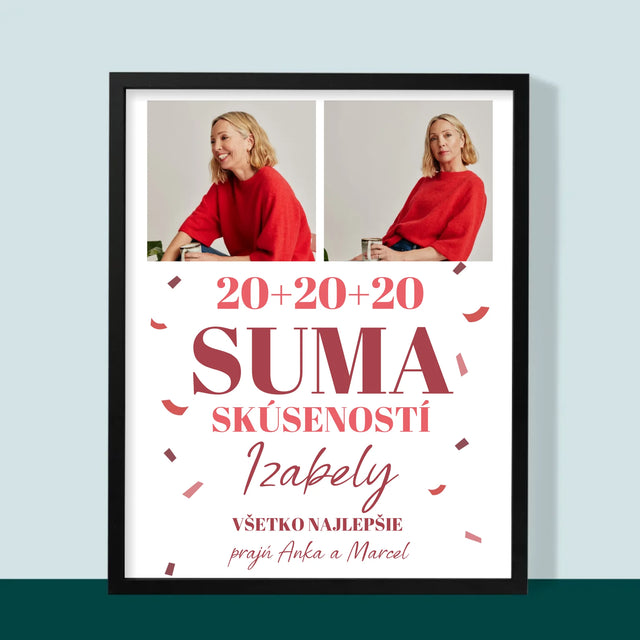 Fotokoláž: Suma Skúseností - Zarámováná Tlač 30X40 (Vertikálne)