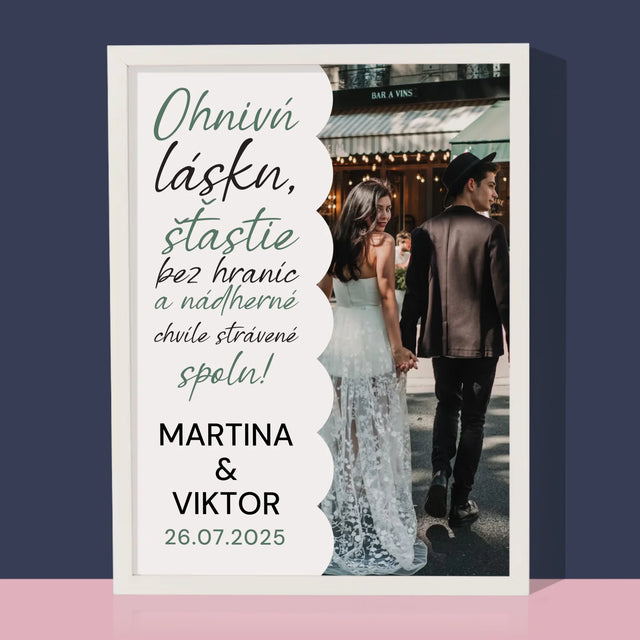 Fotografia A Podpis: Ohnivú Lásku - Zarámováná Tlač 30X40 (Vertikálne)
