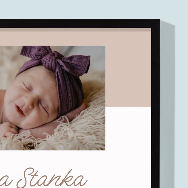 Fotografia A Podpis: Teta, Buď Mojou Krstnou Mamou - Zarámováná Tlač 30X40 (Vertikálne)
