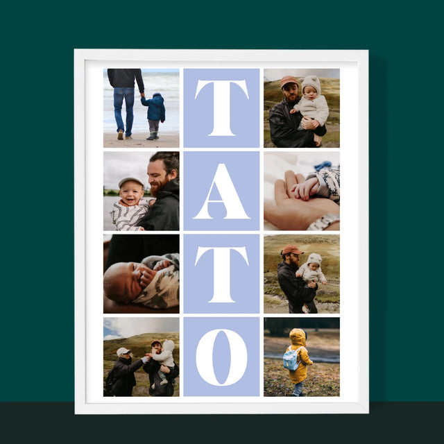 Fotokoláž: Fotografie S Tatom - Zarámováná Tlač 30X40 (Vertikálne)