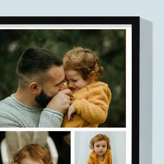 Fotokoláž: Všetko Najlepšie K Dňu Otcov - Zarámováná Tlač 30X40 (Vertikálne)