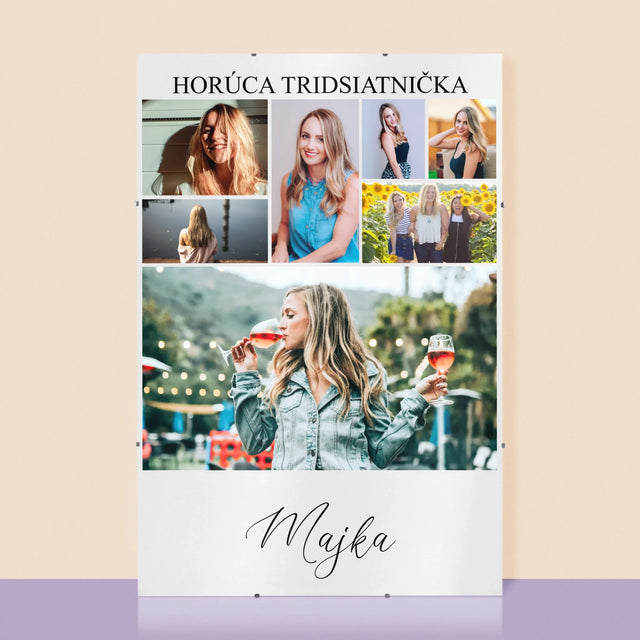 Fotokoláž: Horúca Tridsiatnička - Plagát