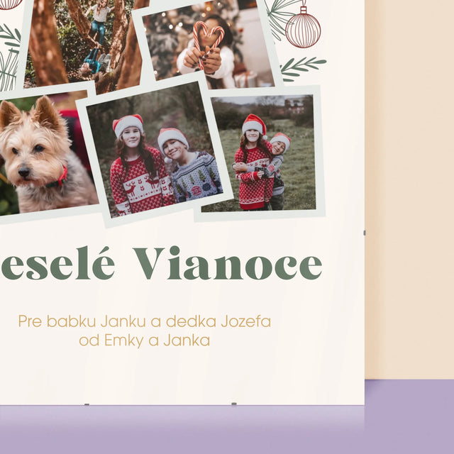 Fotokoláž: Vianočný Stromček - Plagát