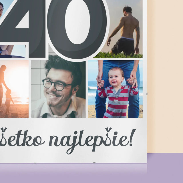 Fotokoláž: 40 Rokov - Plagát