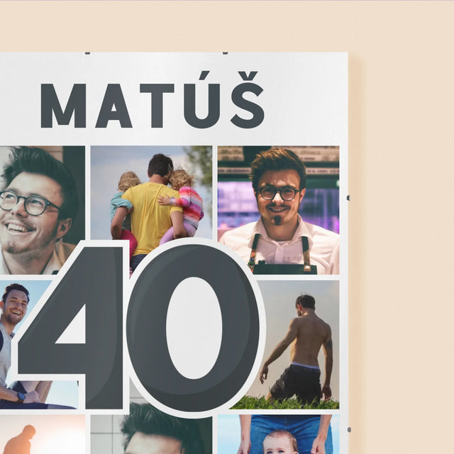 Fotokoláž: 40 Rokov - Plagát