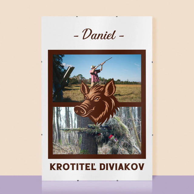 Fotokoláž: Krotiteľ Diviakov - Plagát