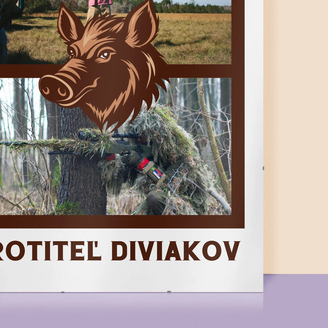Fotokoláž: Krotiteľ Diviakov - Plagát