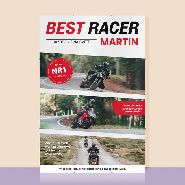 Obálka Časopisu: Best Racer - Plagát