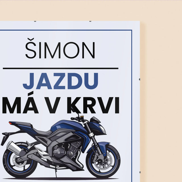 Fotokoláž: Jazdu Má V Krvi - Plagát