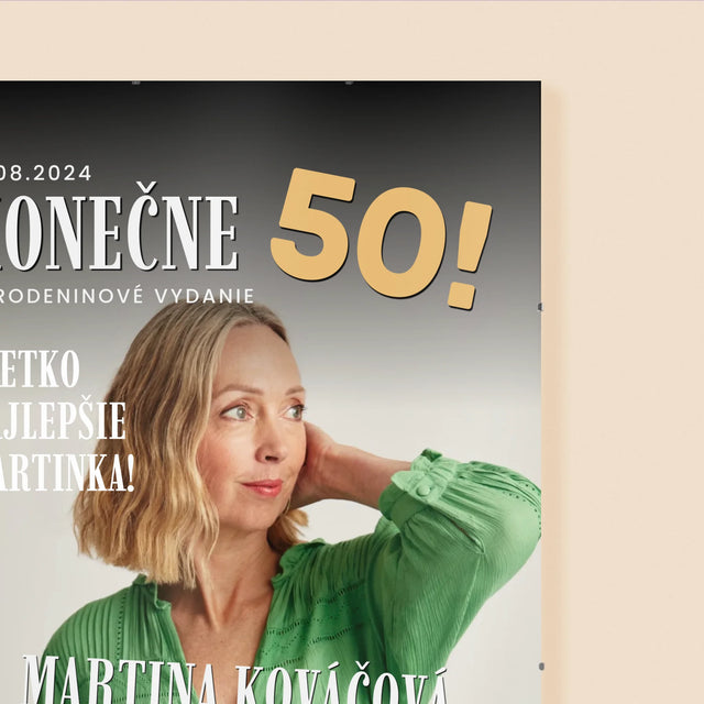 Obálka Časopisu: Konečne 50 - Plagát