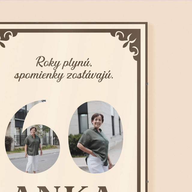 Słowo Ze Zdjęć: Lata Mijają - Personalizowany Plakat | SK