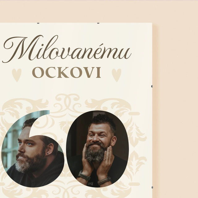 Slovo Z Fotografií: Milovanému Ockovi K 60. Narodeninám - Plagát