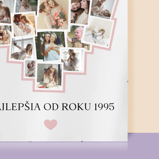 Fotokoláž: Srdce Pre Mamu - Plagát