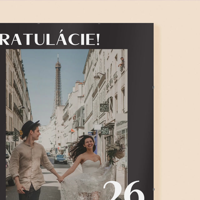Fotografia A Podpis: Gratulácie K Svadbe - Plagát