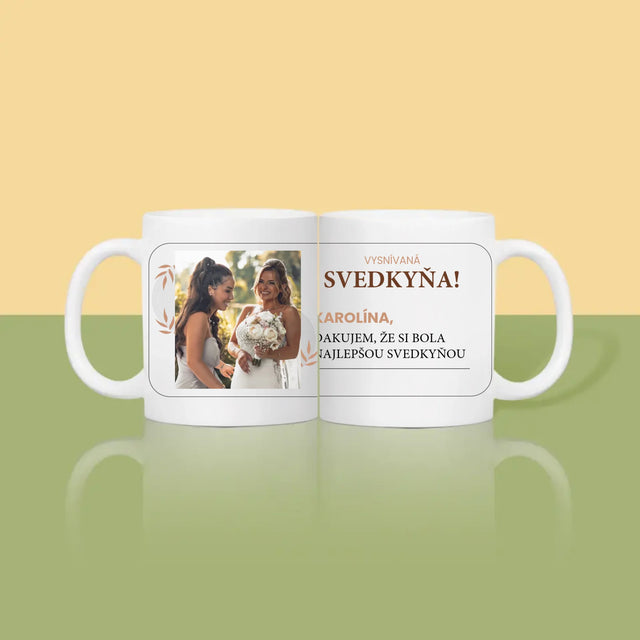 Zdjęcie i Podpis: Wymarzona Świadkowa - Kubek z Nadrukiem | SK
