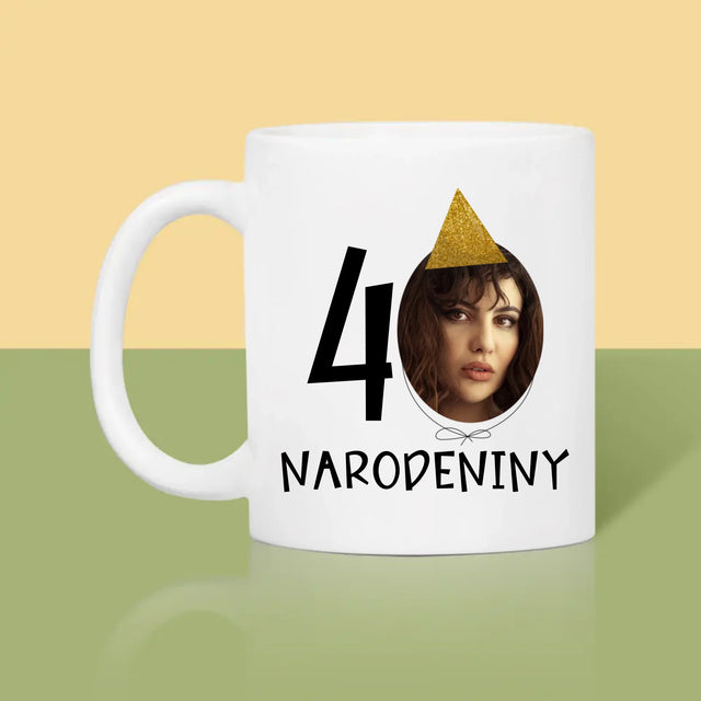 Fotografia A Podpis: 40. Narodeniny Čiapka - Hrnček