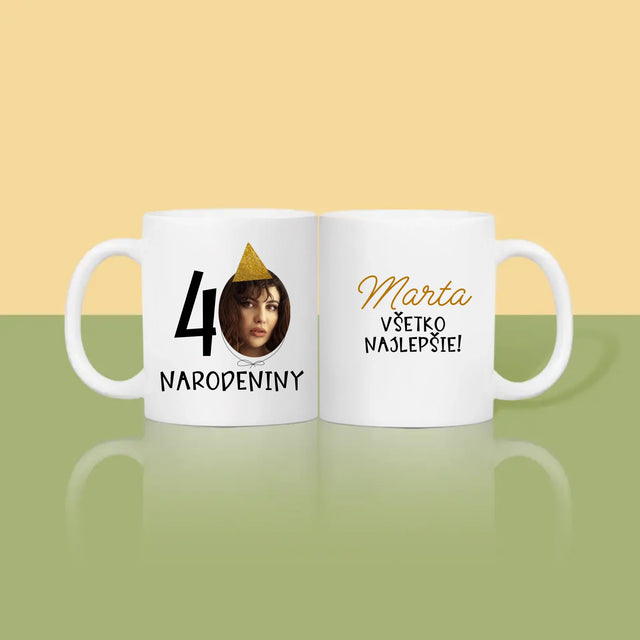 Fotografia A Podpis: 40. Narodeniny Čiapka - Hrnček