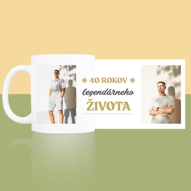 Fotokoláž: 40 Rokov Legendárneho Života - Hrnček