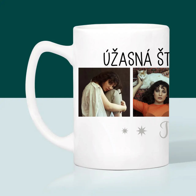 Fotokoláž: Úžasná Štyridsiatnička - Hrnček