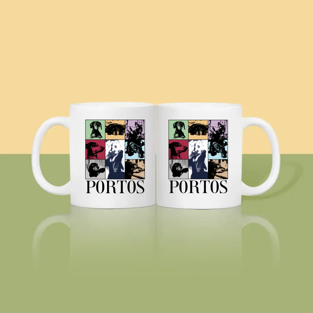 Fotokoláž: Psík Ako Taylor - Hrnček