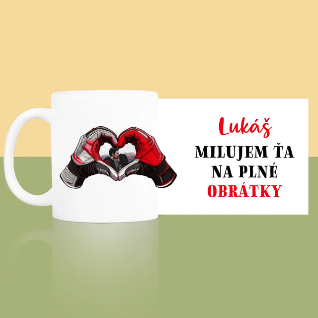 Zdjęcie I Podpis: Kocham Cię Na Pełnych Obrotach - Kubek z Nadrukiem | SK