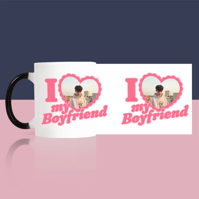 Zdjęcie i Podpis: i Love My Boyfriend - Kubek z Nadrukiem | SK
