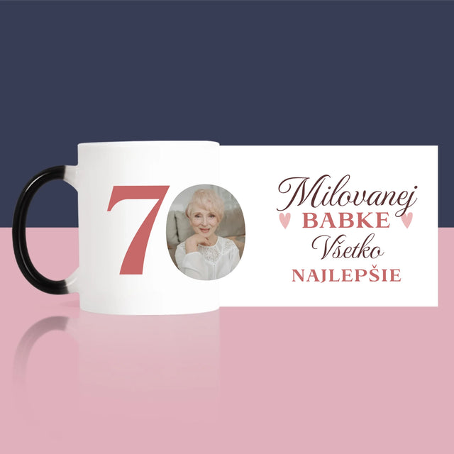 Zdjęcie I Podpis: Kochanej Babci Wszystkiego Najlepszego - Kubek z Nadrukiem | SK