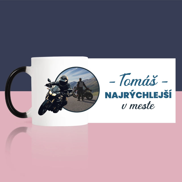Zdjęcie I Podpis: Najszybszy W Mieście - Kubek z Nadrukiem | SK