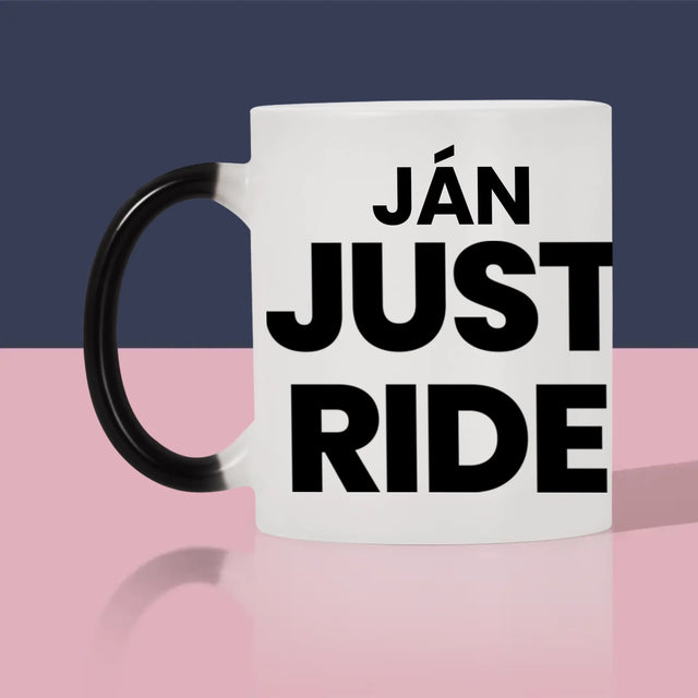 Tvar Z Fotografií: Just Ride - Hrnček